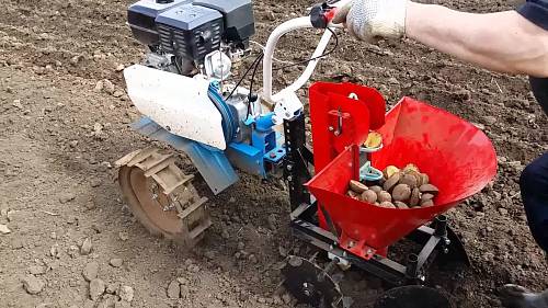 Посадка и уборка картофеля мотоблоком. Обработка почвы до и после