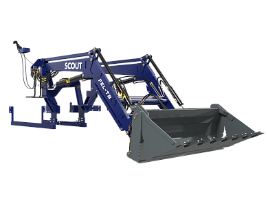 Трактор SCOUT SERIES TE G3 Premium с фронтальным погрузчиком FEL-TE (еврорамка)