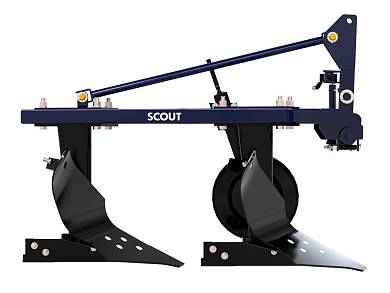 Плуг двухкорпусный навесной SCOUT PL-230 OGRODNIK